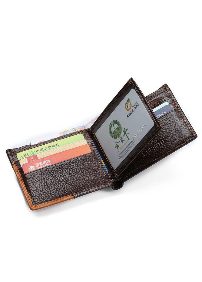 Шкіряний чоловічий гаманець портмоне чоловіче з натуральної шкіри з орлом, гаманець для чоловіків шкіра Gubintu (334730400)