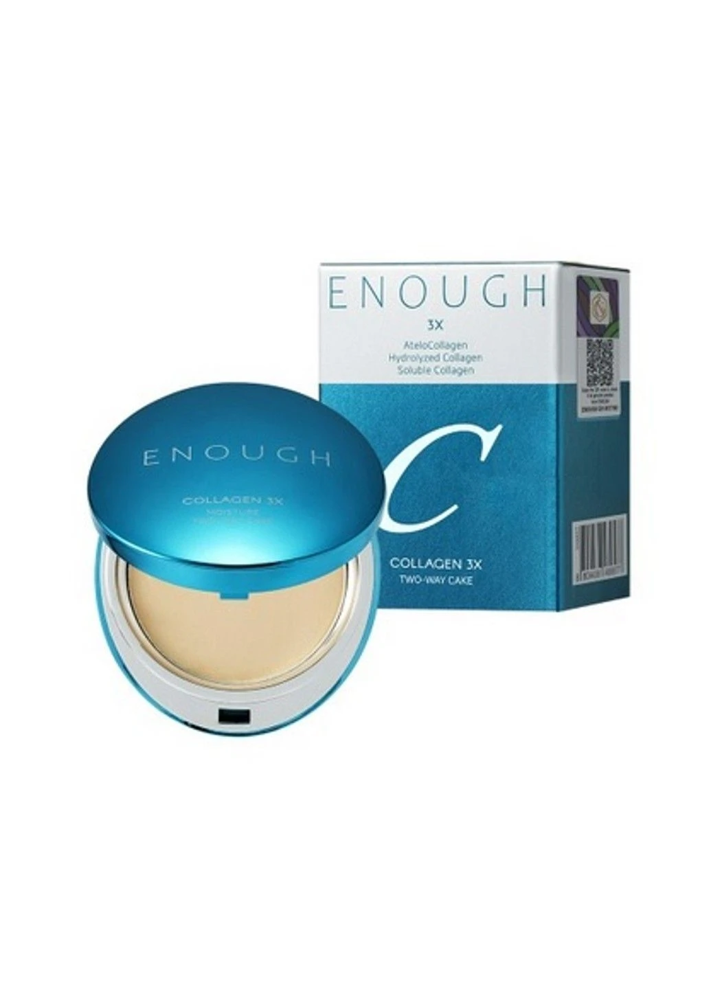 Пудра з колагеном 3 Х SPF 28 PA ++ №21 Clear Beige/Прозоро- бежева 2 шт х 13г ENOUGH (398306805)
