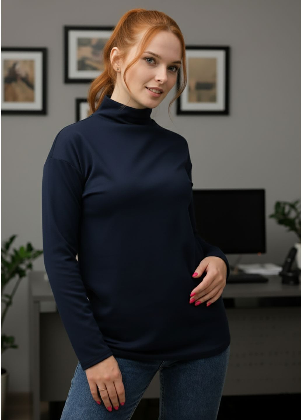 Классический трикотажный женский гольф INNOE Гольф (322345149)