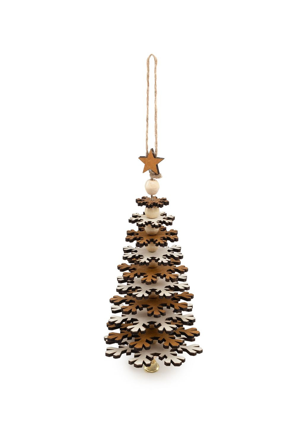 Новогоднее украшение-подвес "Елка Снежинка" цвет разноцветный ЦБ-00236117 Christmas Magic (282925296)