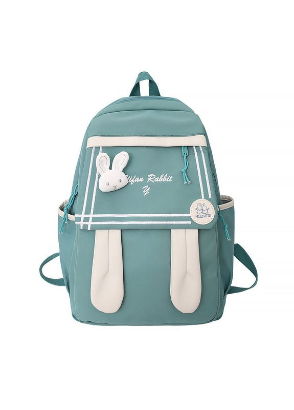 Рюкзак 21727 Зайчик Green 20L підлітковий 9 шт. Lesko (352013273)