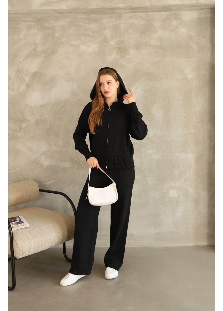 Женский костюм 2-ка с капюшоном, вязаный — ЗАМЕРЫ В ОПИСАНИИ DK/DL Мода без кордонів (369713546)