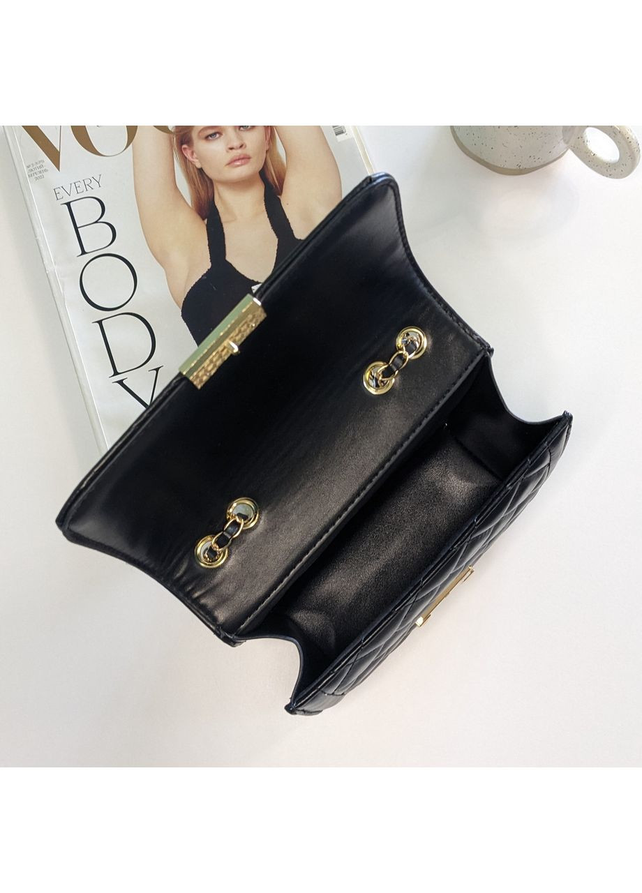 Классическая маленькая сумочка кросс-боди в золотой черной фурнитуре. Stella (362588156)