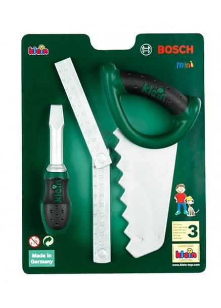 Игрушка BOSCH набор инструментов пила, отвертка, рулетка измерительная (BOS-8007-D) Klein (365590604)