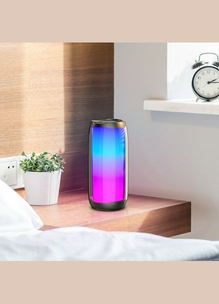 Портативна Bluetooth-колонка HC8 Pulsating colorful luminous wireless speaker Black Hoco (297453625)