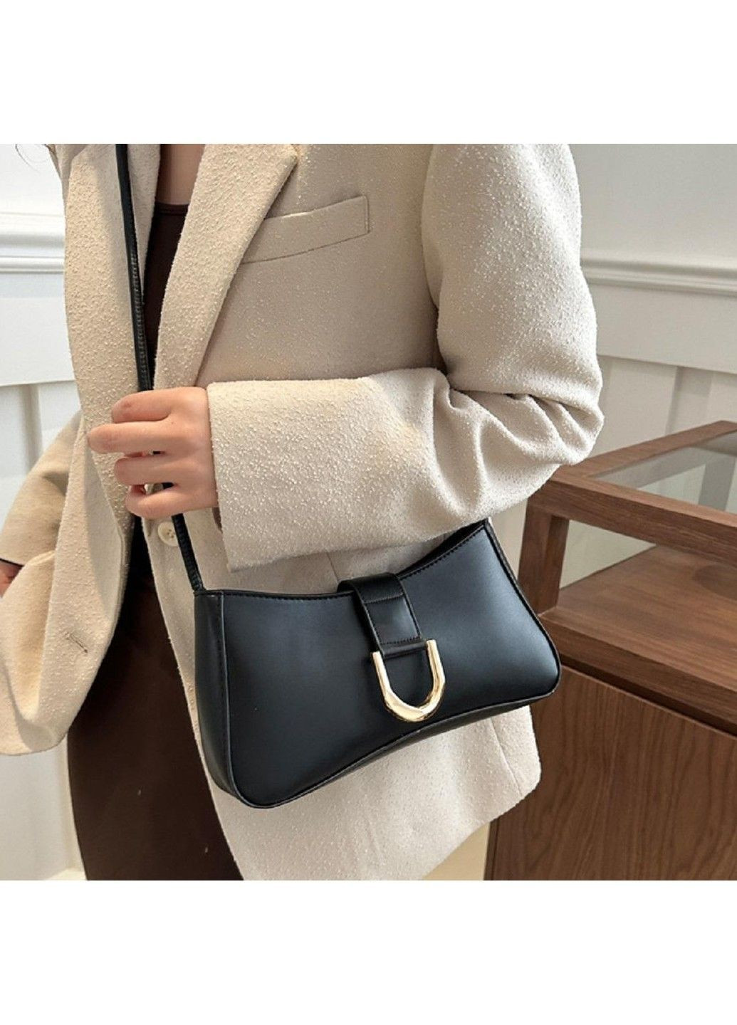 Кроссбоди из эко-кожи черное P2-6718A Lilly (369892892)