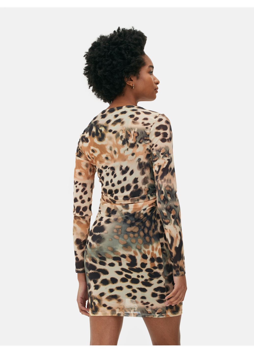 Бежева сукня демісезон,бежевий в візерунки, Primark