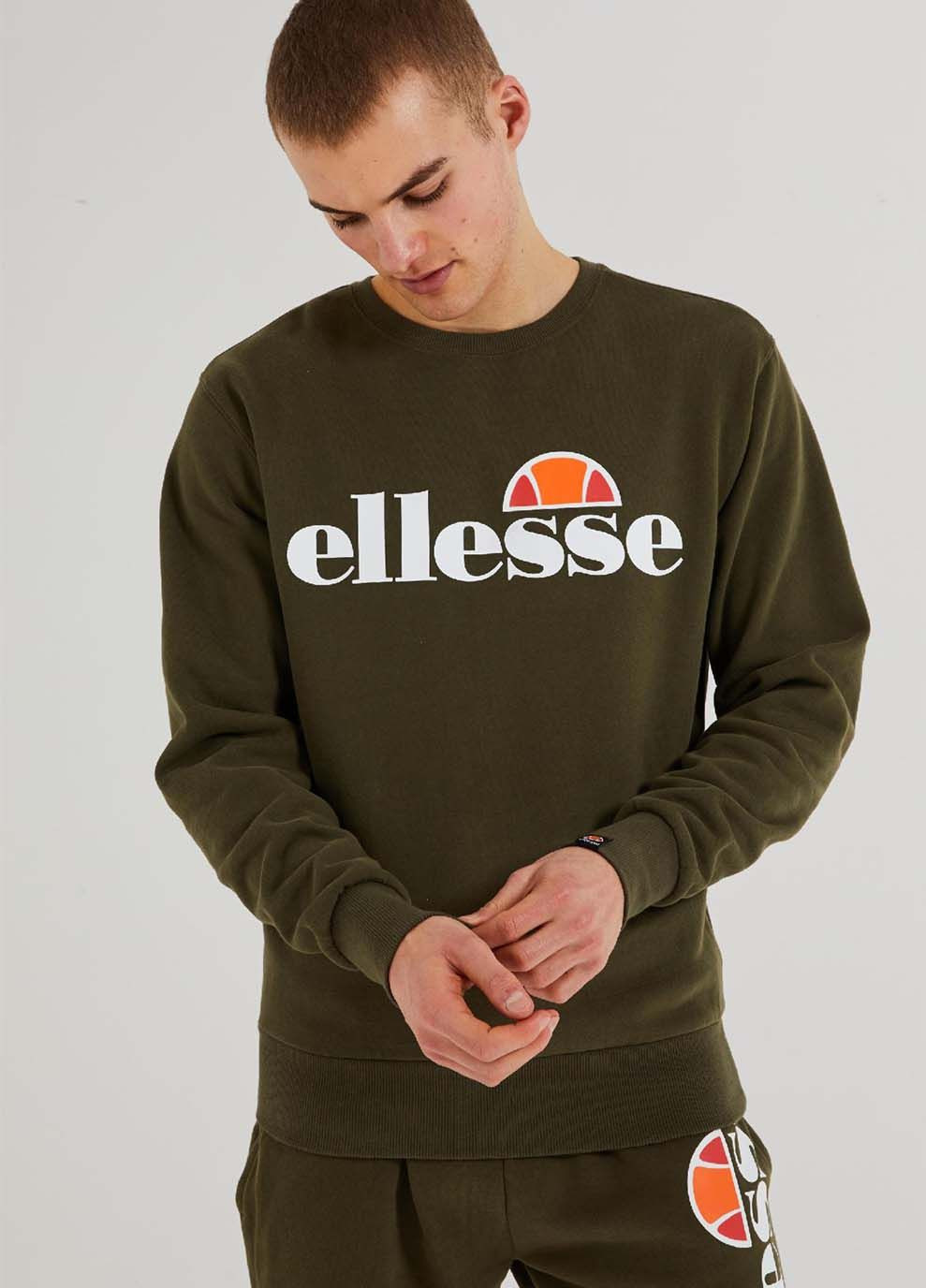 Хаки мужской свитшот ellesseluccisoweatshirt хаки Ellesse (367586015)