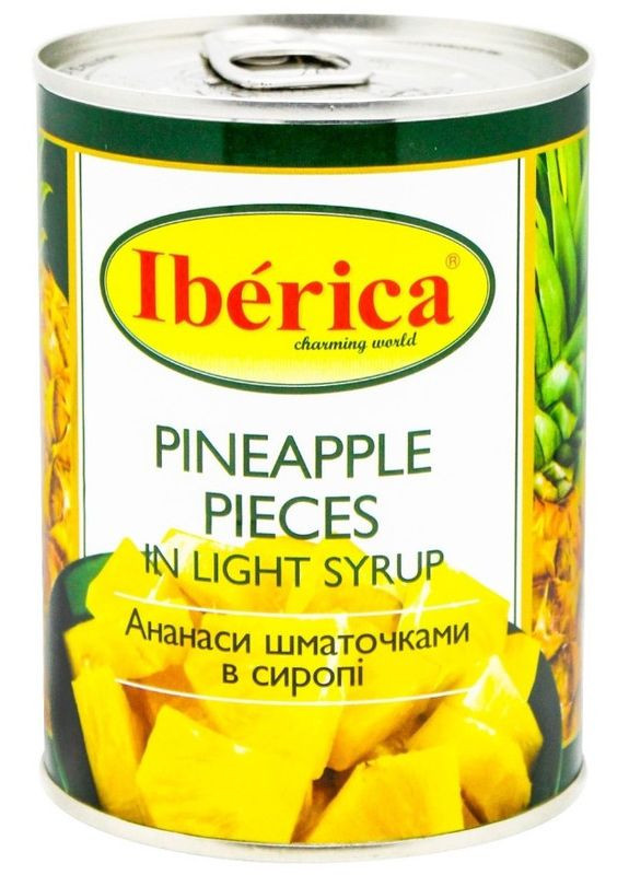 Ананасы Pineapple Pieces in light Syrup кусочки в сиропе 565 г Iberica (354179092)