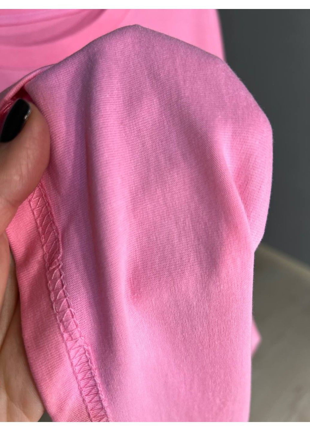 Футболка жіноча YIGOU 23 напис малюнок кролик оверсайз подовжена one size No Brand - (319627284)