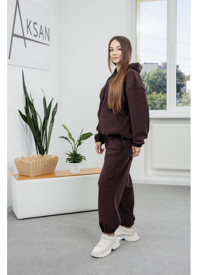 Жіночий спортивний костюм теплий зимовий на флісі худі та джогери 25.2789 44( ) AKSAN (365439463)