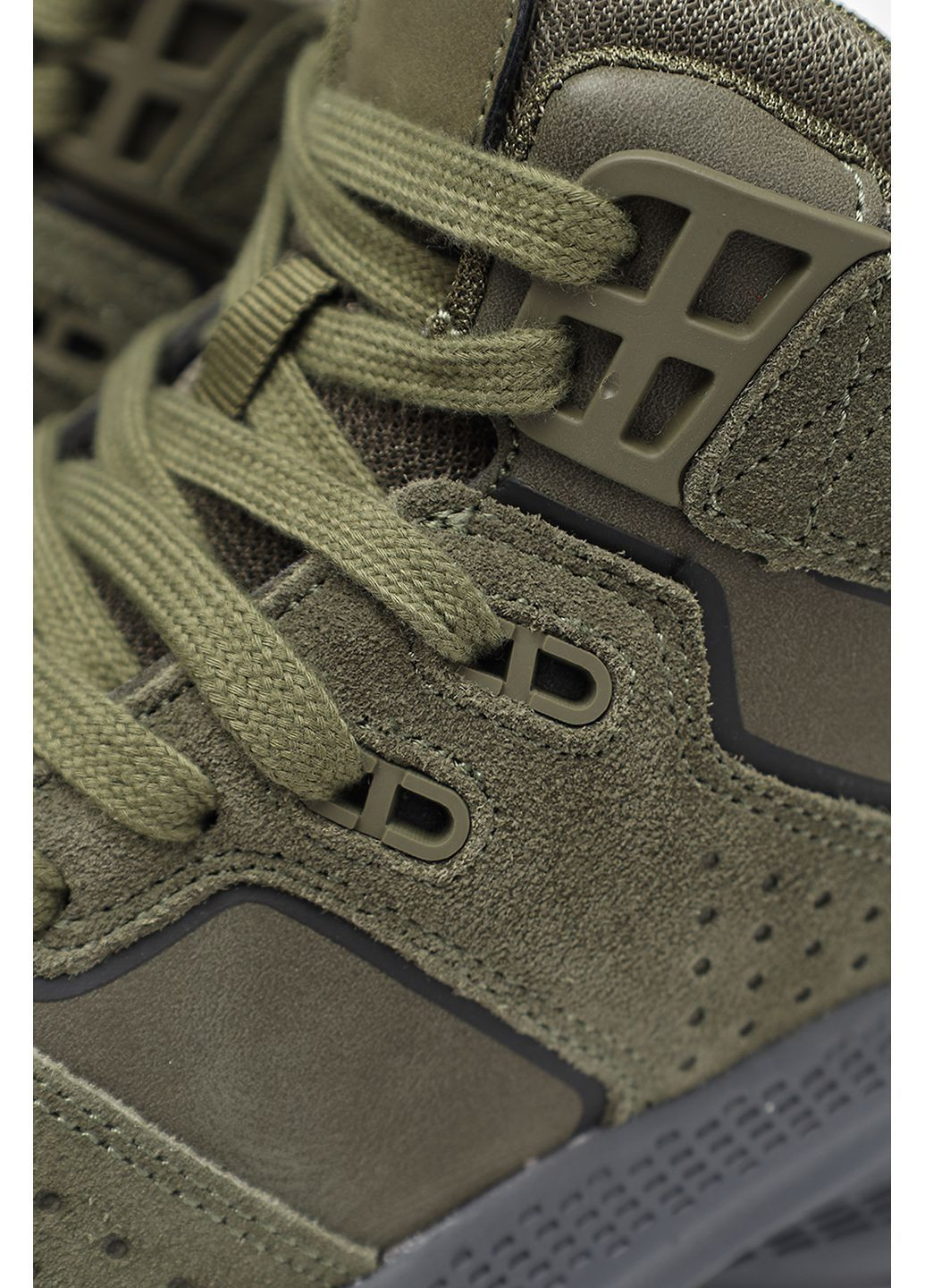 Оливковые (хаки) зимние кроссовки мужские цвет хаки цб-00275518 Yuki