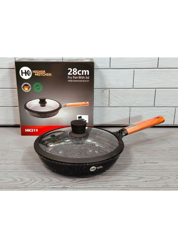 Сковорода с антипригарным покрытием с крышкой 28 см. HK319 Higher Kitchen (368576433)