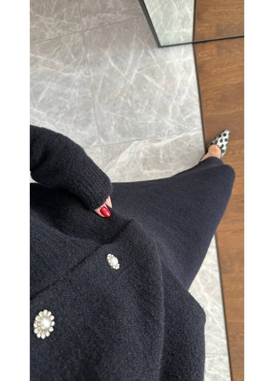 Жіночий теплий костюм з ангори: кардиган на ґудзиках та спідниця міді MonCher (365776669)