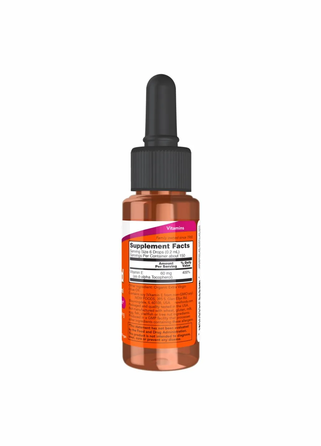 Vitamin E Liquid DA - 30ml (1oz) Now Foods (380948911)