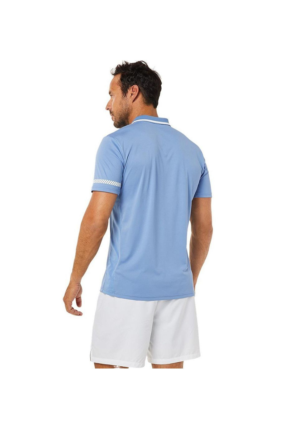 Голубая футболка муж. court polo shirt голубой Asics