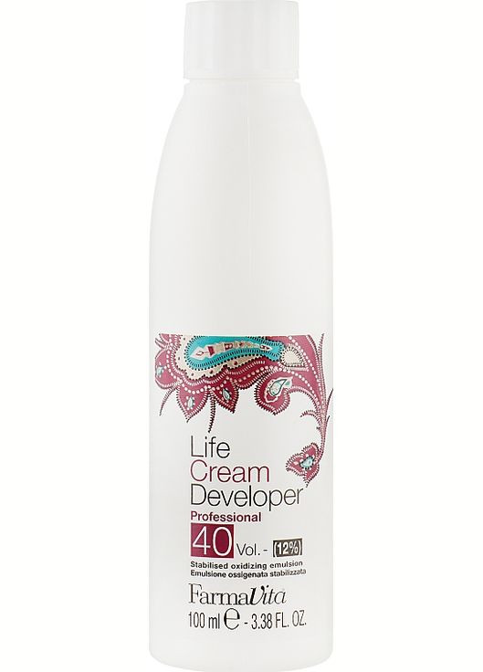 Окислювач 12% Cream Developer (40 Vol) 100ml (62207-37430) FarmaVita (368603589)
