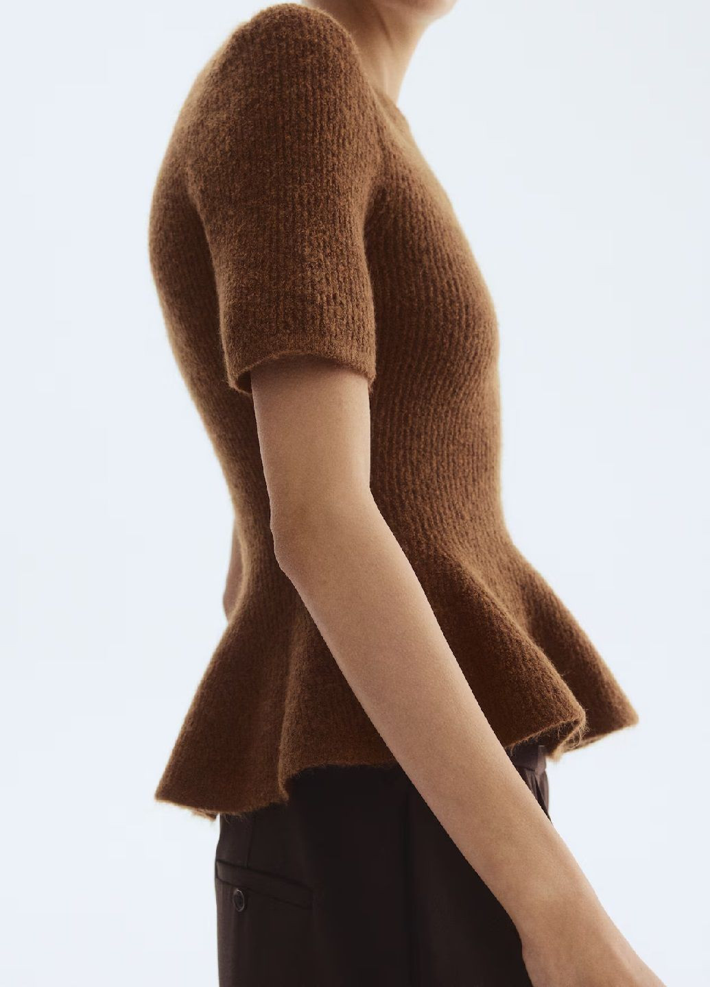 Коричневый демисезонный свитер H&M