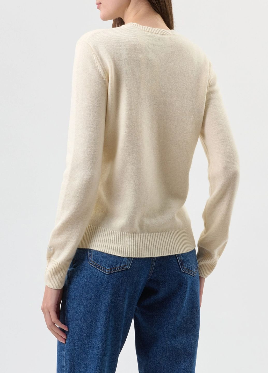 Молочный зимний свитер MC2 Saint Barth