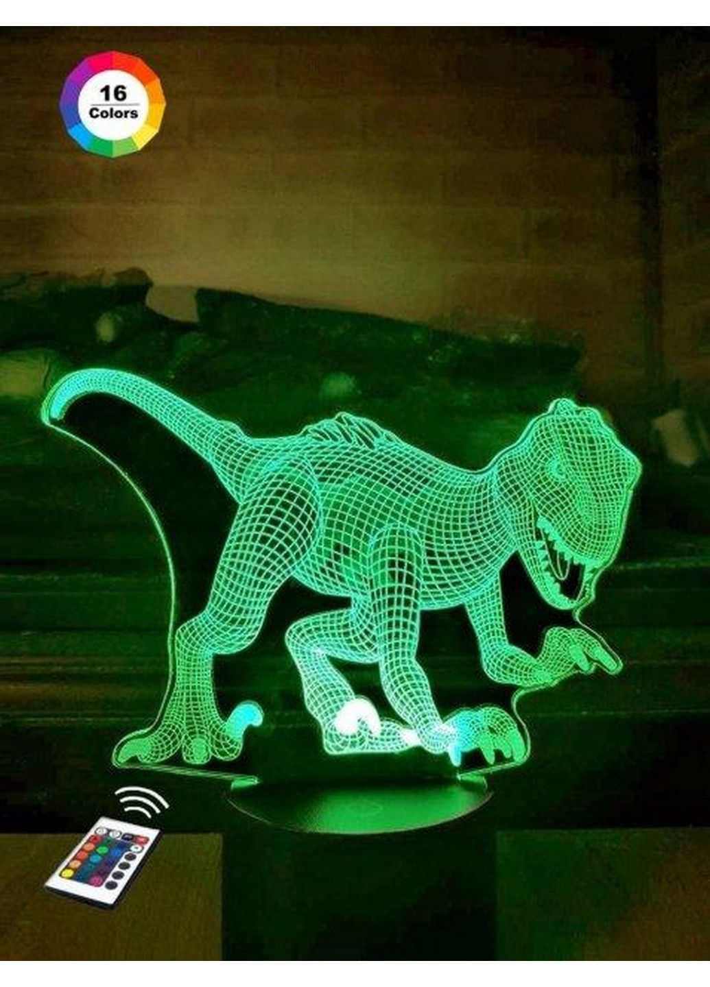 3D нічник-світильник "Монолофозавр" 3DTOYSLAMP (279325405)