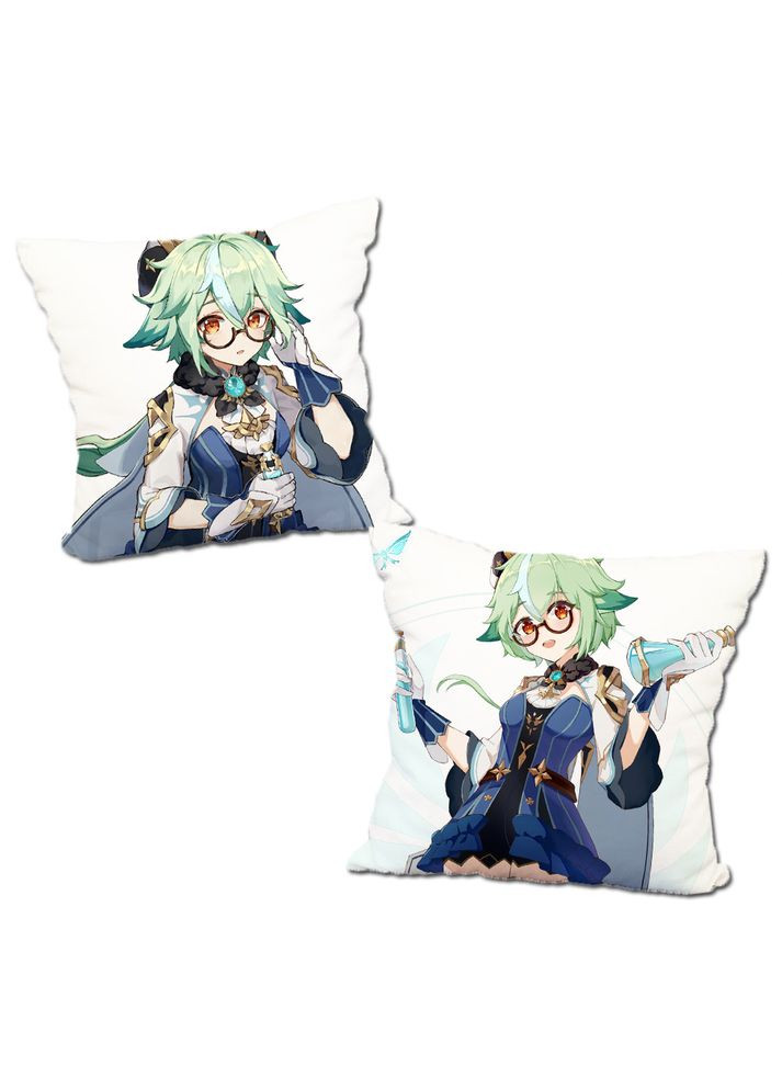 Подушка Сахароза Геншин удар Genshin Impact двухсторонняя 40х40 см (p0247) No Brand (327006726)