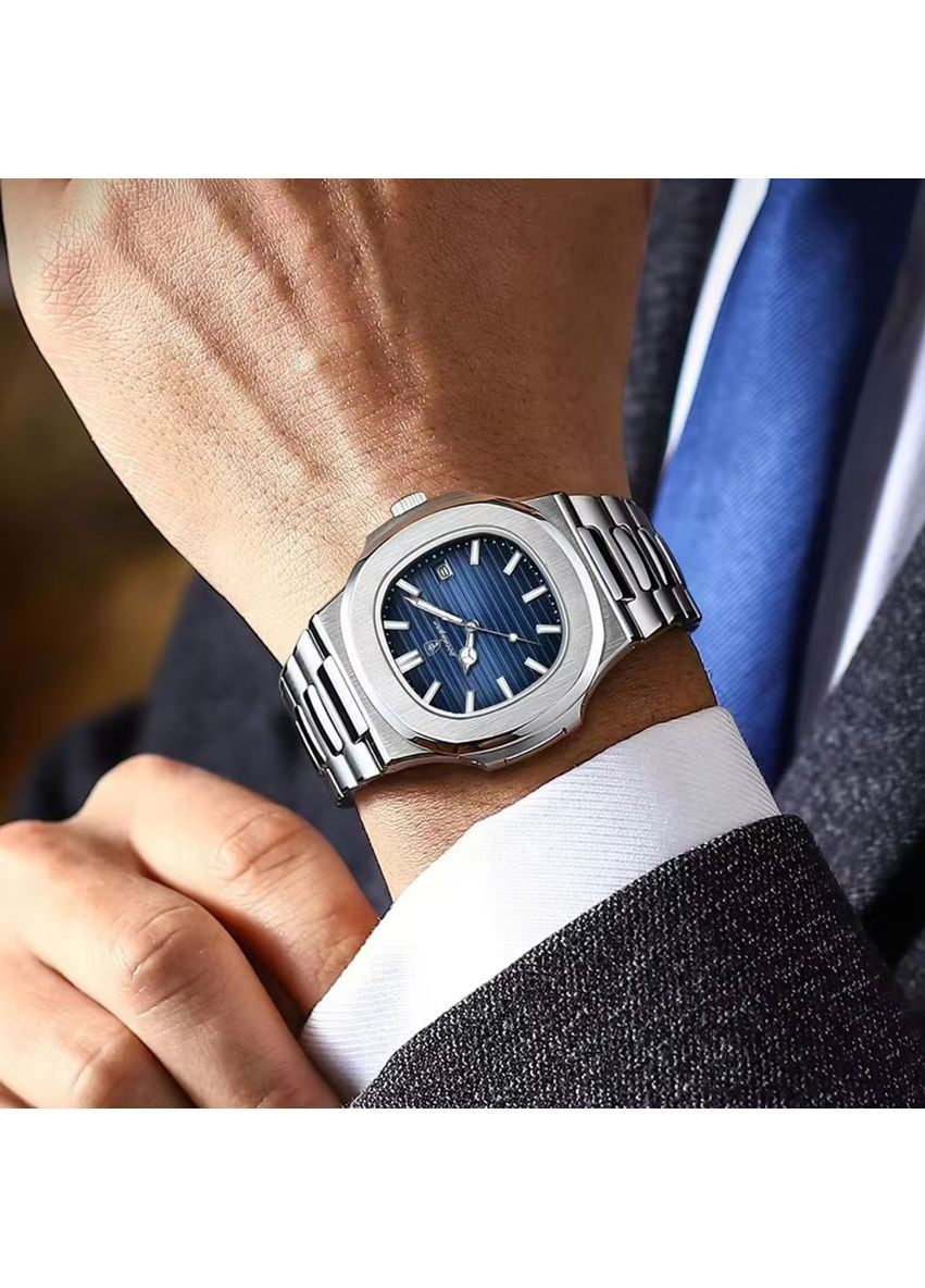 Наручний годинник чоловічий Great Срібний (3350) Poedagar (362975804)