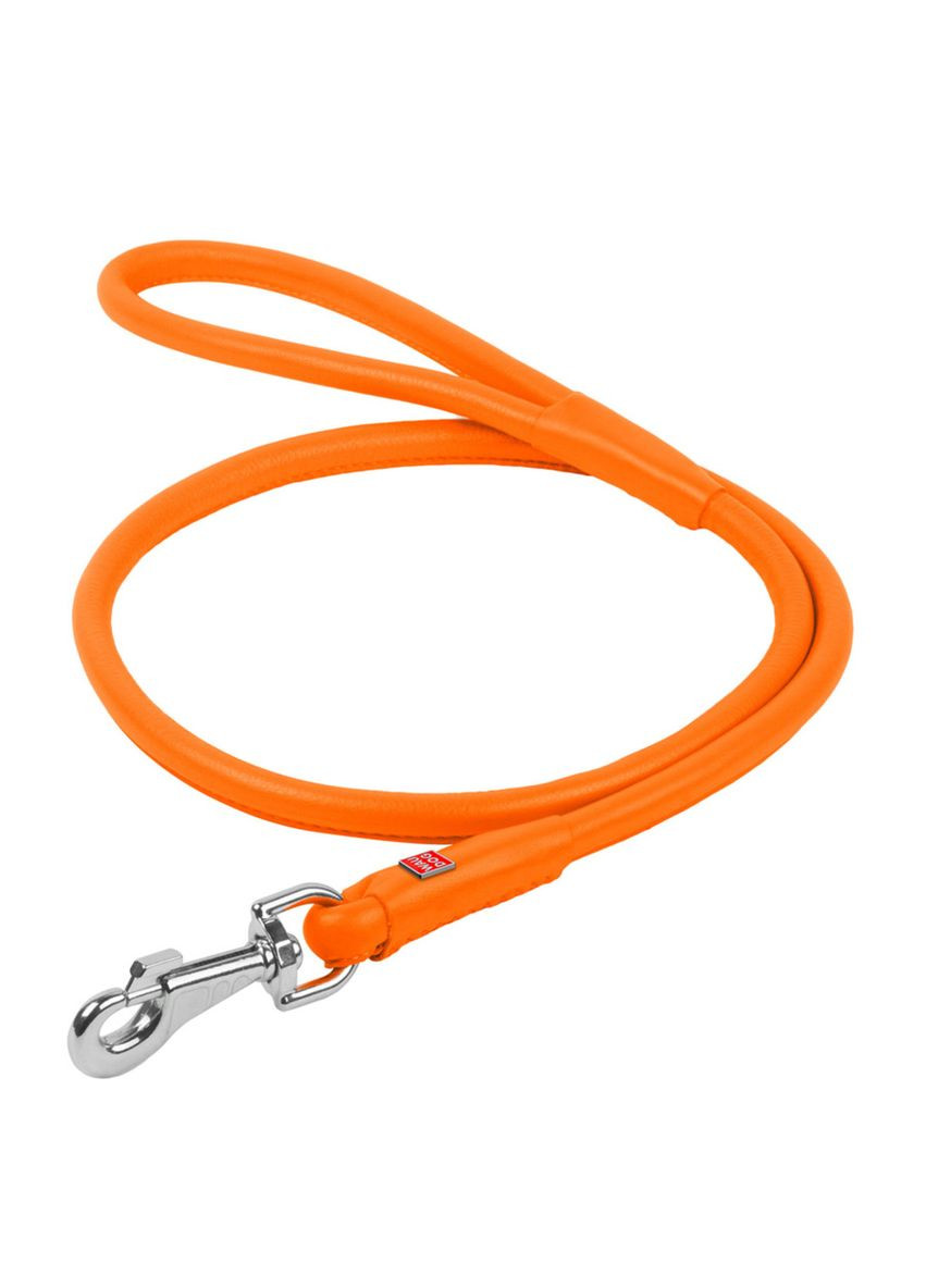 Поводок для собак кожаный Glamour, круглый, Д 10 мм, Дл 122 см WAUDOG (279572051)