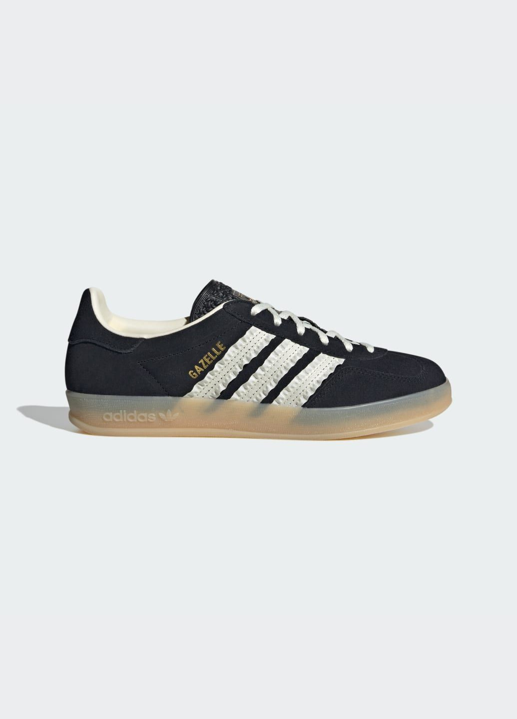 Кросівки Gazelle Indoor adidas чорні всесезони (372461565)