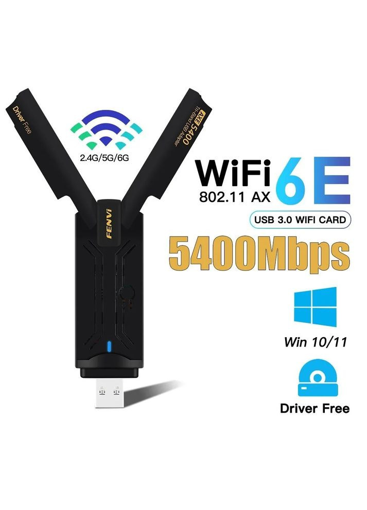 Беспроводной адаптер FU-AXE5400 (RTL8832CU) Fenvi (368577991)