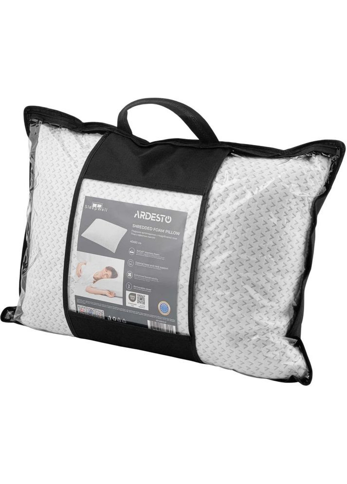 Ортопедична подушка Sleepwell ART4060SHP 40х60 см біла Ardesto (372203026)