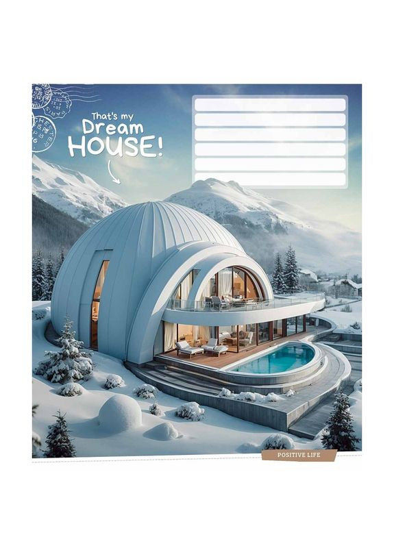 Зошит 18 арк. клітинка " " / Dream house Star (342417656)