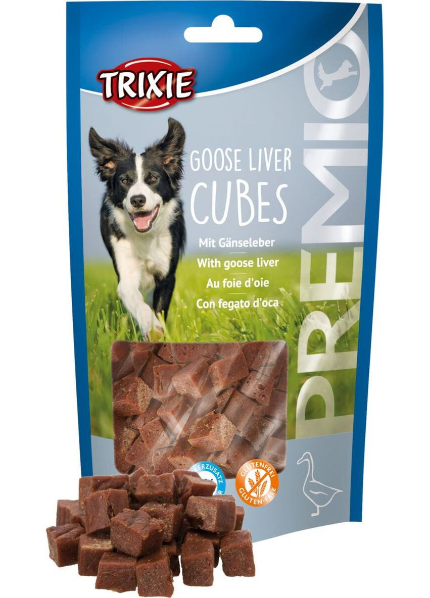 Ласощі Premio Guse Liver Cubes для собак кубики з гусячою печінкою 100 г Trixie (351378635)