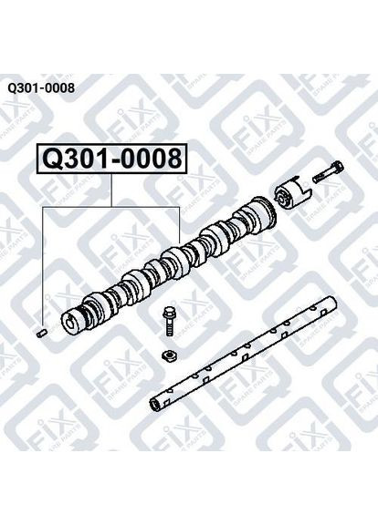 Распределительный вал, Q301-0008, OEM MD375060, Лансер IX 1.6 Q-FIX (363024490)