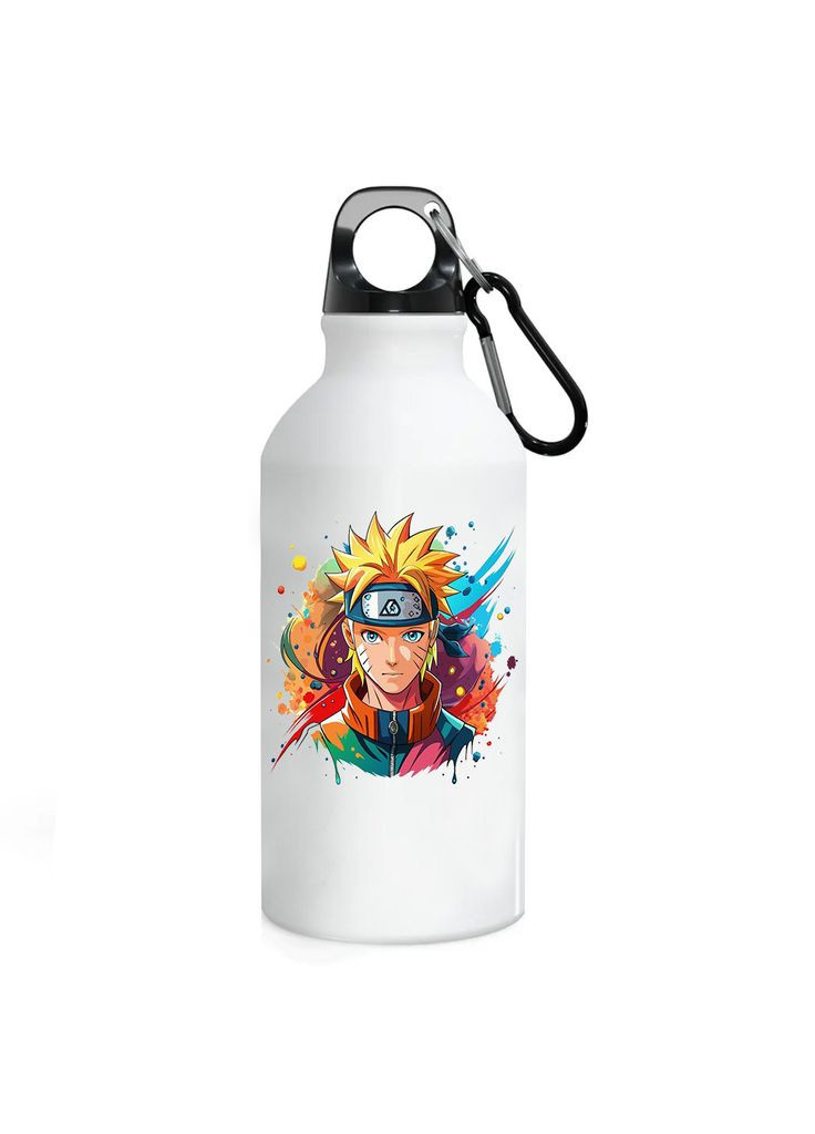 Фляга (бутылка) для воды с карабином Детская #001 500 мл Белый No Brand (323639602)