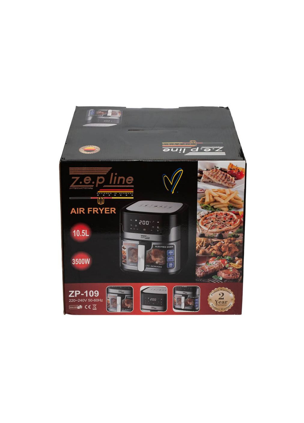 Аэрогриль-фритюрница ZP-109 с антипригарным покрытием Zepline (317326053)