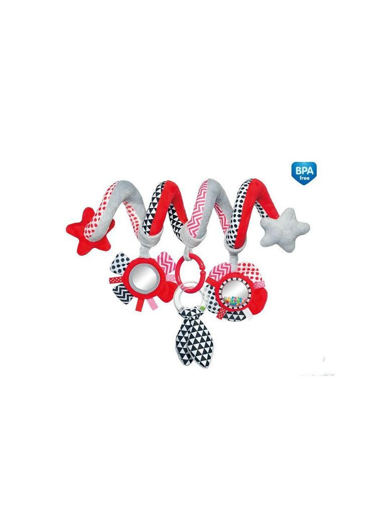 Іграшка м'яка спіраль до ліжечка/візка "Zig Zag" Червона Canpol Babies (314951336)