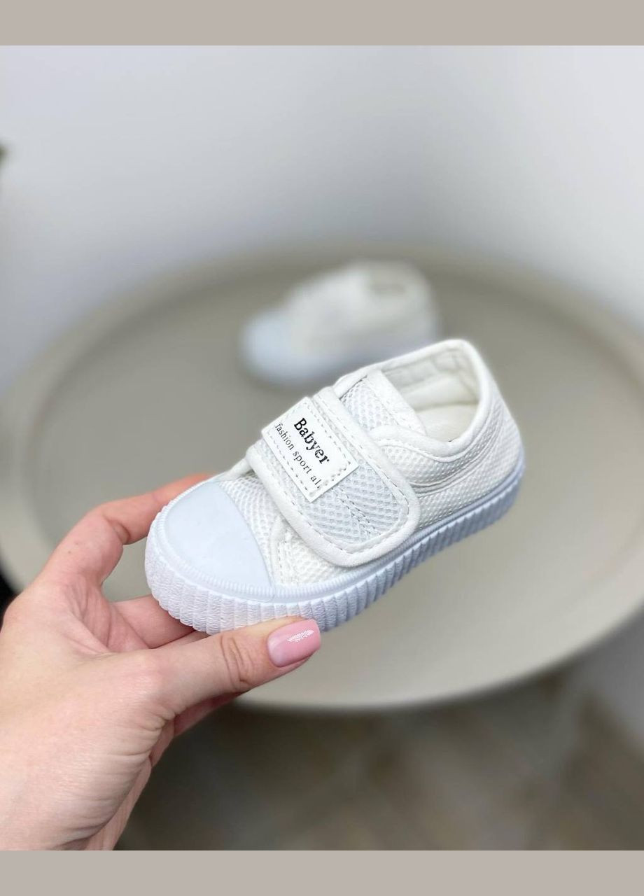 Білі дитячі кросівки білі 1015 No Brand