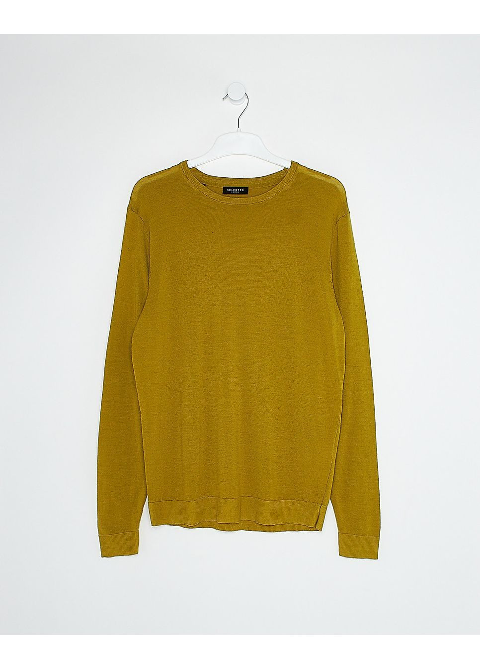 Горчичный джемпер демисезон,горчичный, Selected Homme