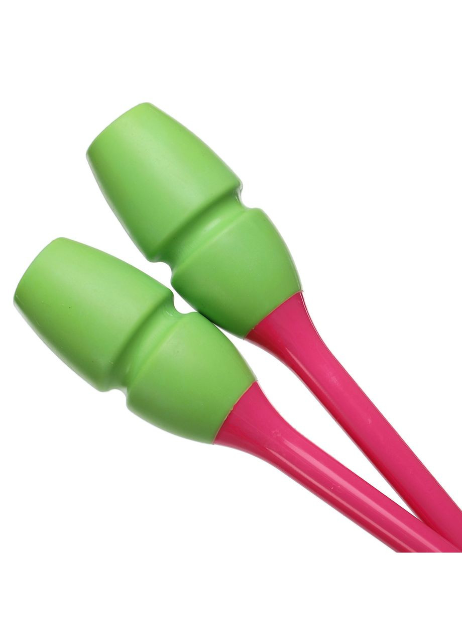 Булави для художньої гімнастики 45см (ABS, TPR, l-45см, Рожевий-зелений) (C-0963_Рожево-зелений) SP-Sport (369766674)