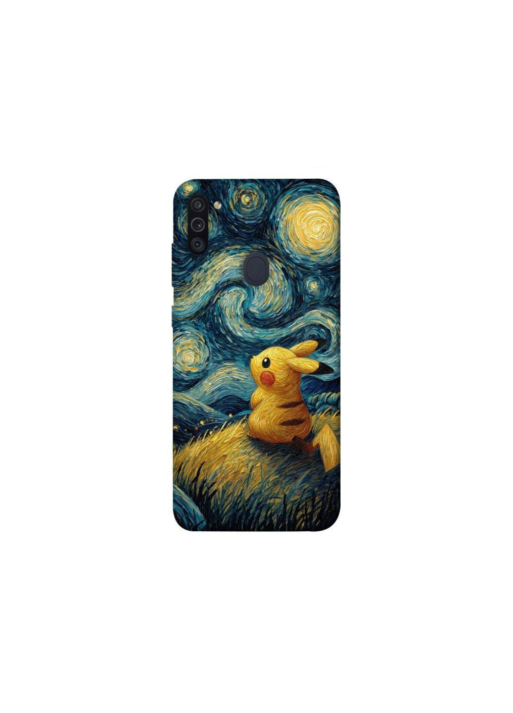 Чохол на Samsung Galaxy M11 Pikachu and Van Gogh Frontalka (365836066)