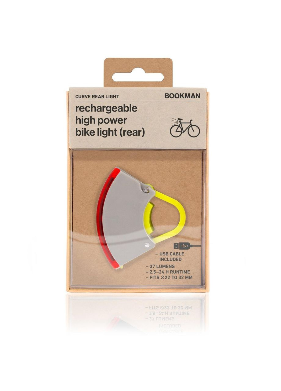 Ліхтар велосипедний задній Curve Light Rear чорний BOOKMAN (316476164)