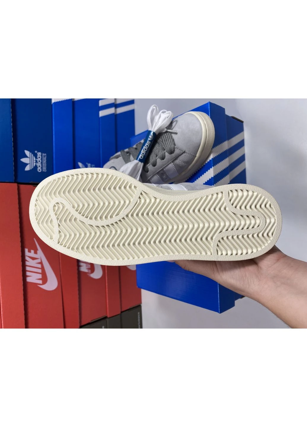 Білі літні кросівки adidas campus grey white адідас кампус No Brand
