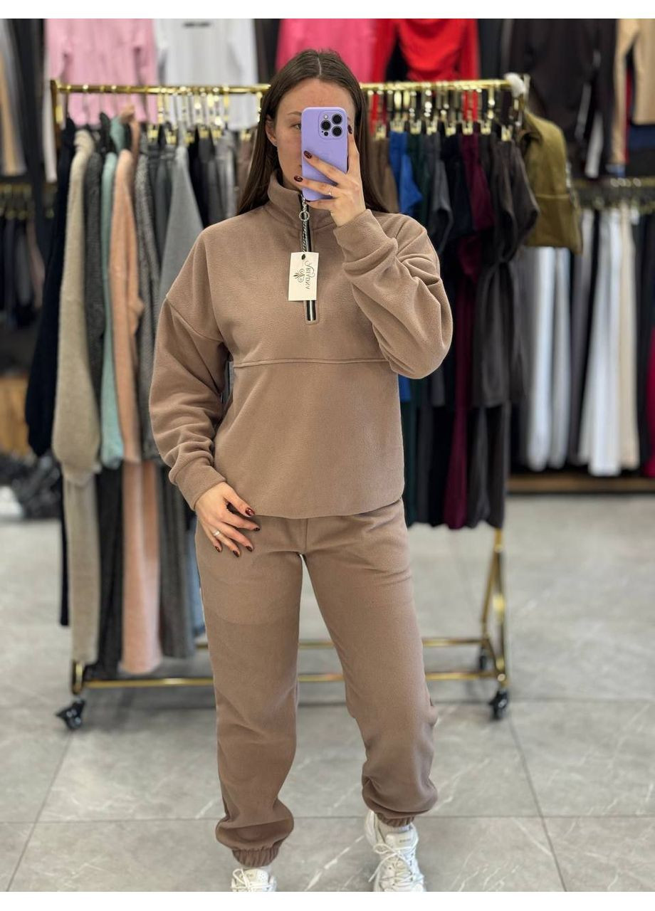 Костюм 2487 штани на резинці,кофта,Турецький Фліс Полар Україна (368464985)