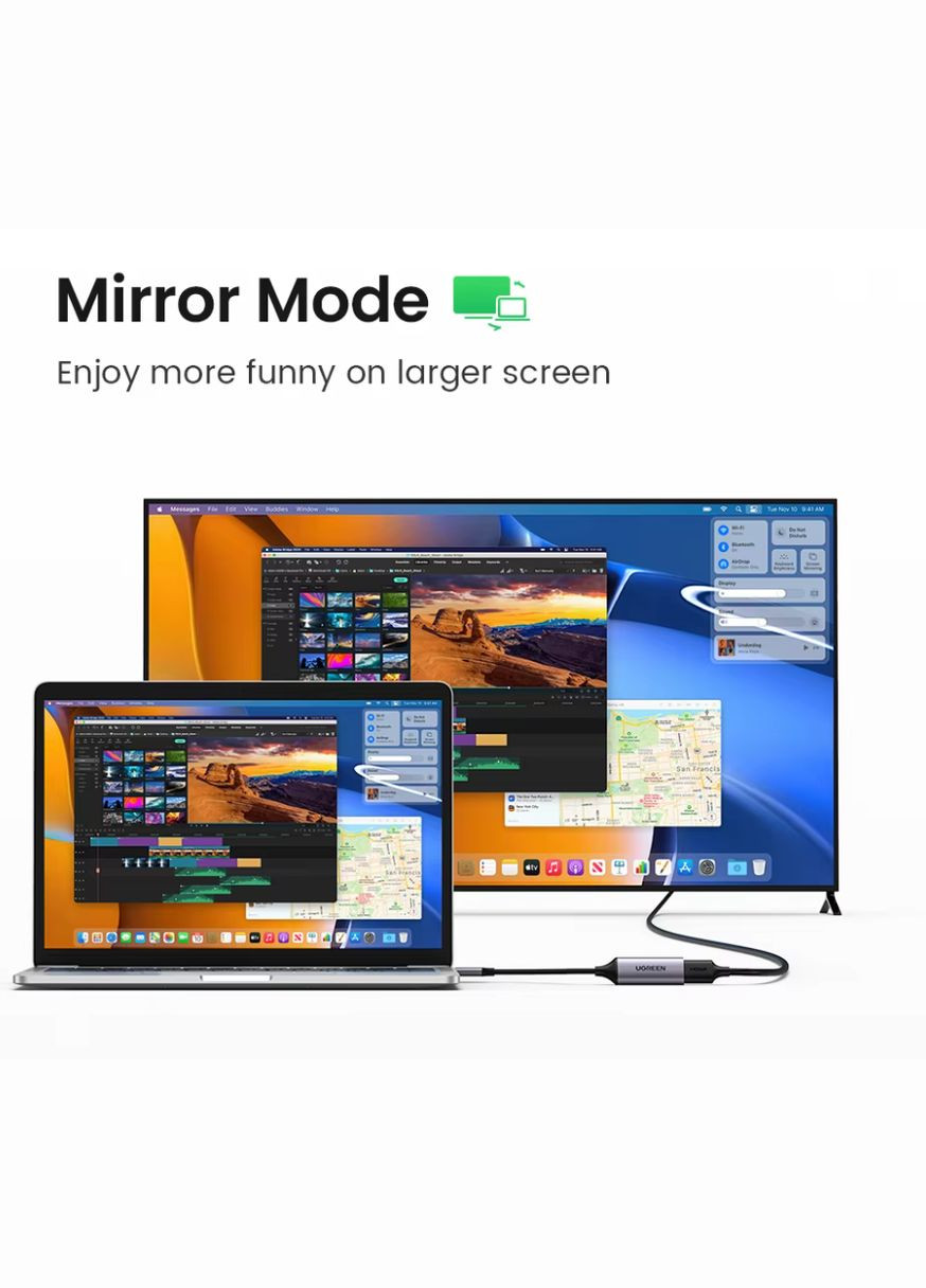 Адаптер CM297 переходник USB Type-C to HDMI 2.0 4K@60Hz (70444) Ugreen (341325811)