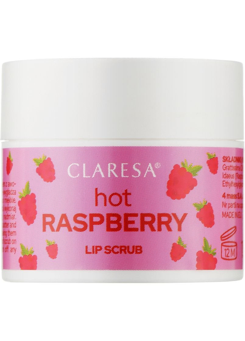 Скраб для губ "Горячая малина" Lip Scrub Hot Raspberry 15g (1134057-104249) Claresa (368621573)