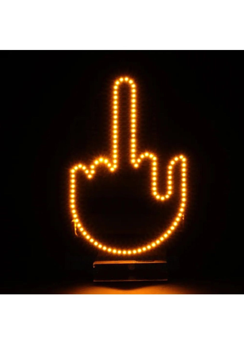 Підсвітка світлодіодна на заднє скло в машину автомобіль LED-долоня рука з жестами пультом управління (476782-Prob) Unbranded (290840527)
