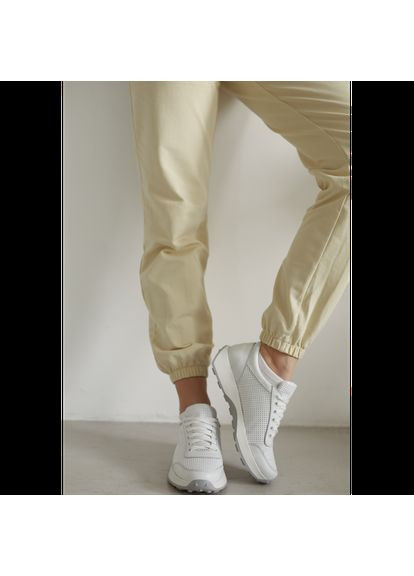 Легкі білі кросівки Шкіра/Перфорація р. (vm-om081) Vm-Villomi білі (300532231)