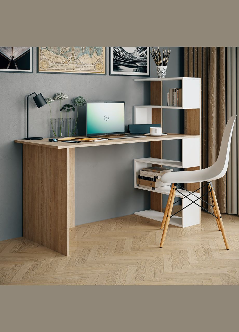 Стіл письмовий з полицями, стіл для ноутбука та комп'ютера М-15 VAYS (373034287)