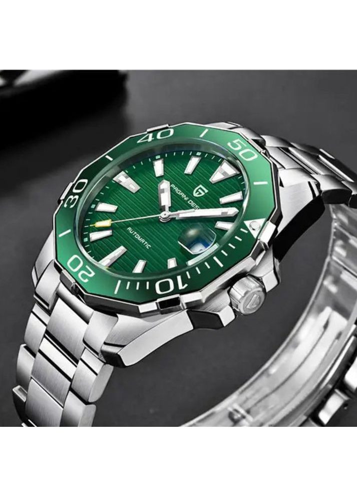 Мужские часы Pagani Design 1617 Silver-Green PD (367185615)