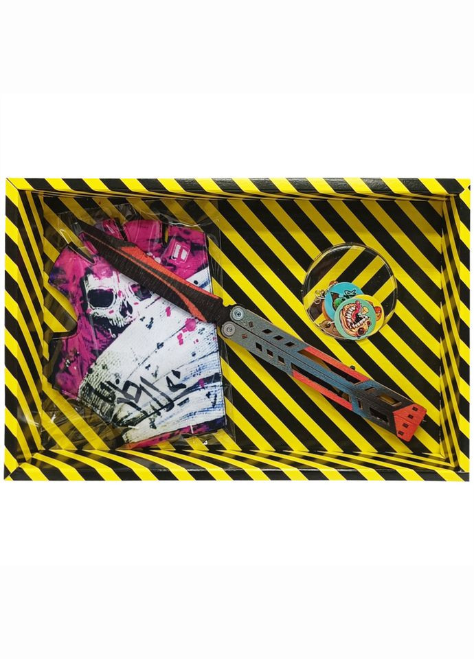 Сувенирные ножи деревянные набор BOX "Бабочка BLACK WIDOW" BALW-B No Brand (326840703)